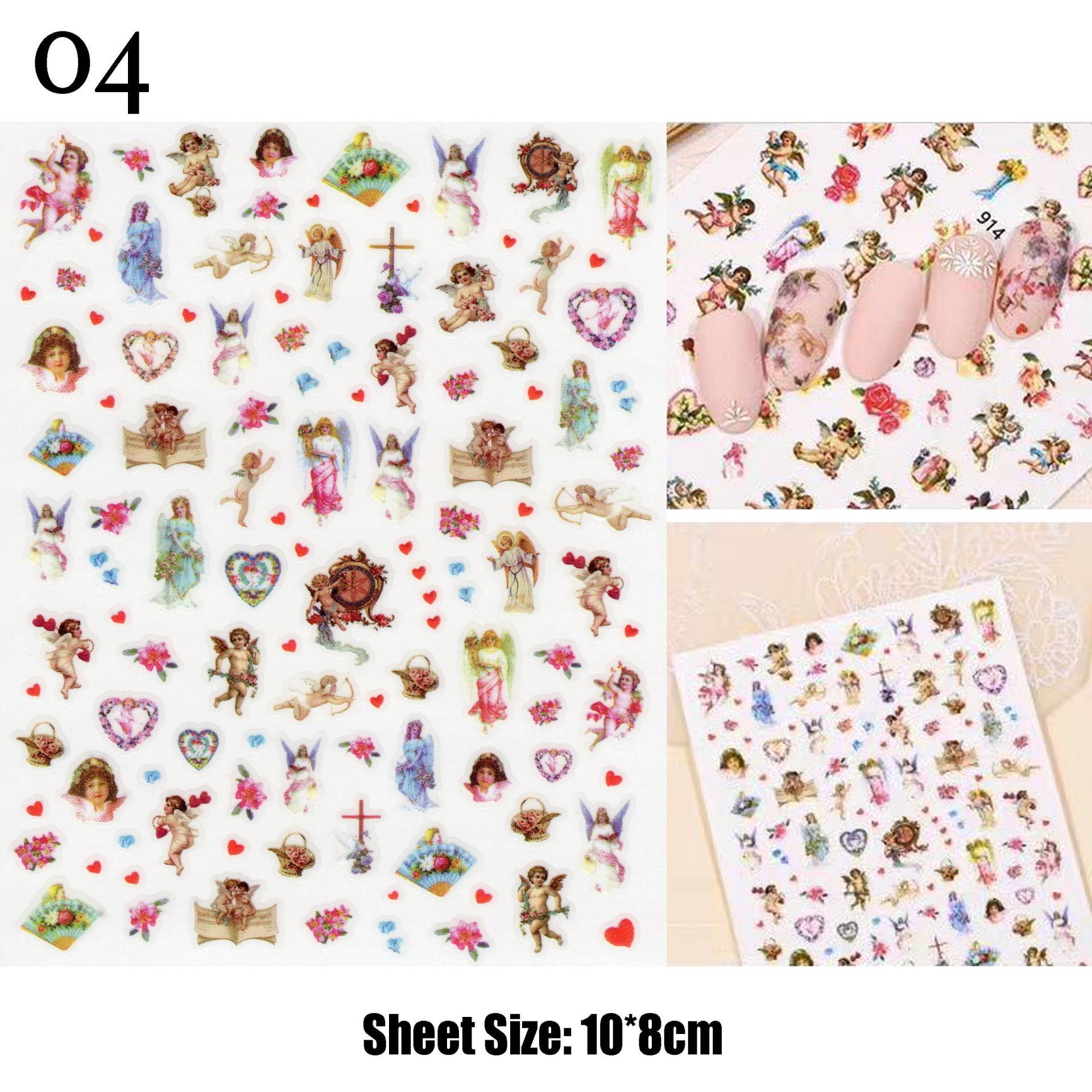 Liebe Engel Amor Pfeil Nail Art Sticker | Selbstklebende Hochwertige Ultradünne Nagelabziehbilder Für Diy Press On Acrylnägel Liebe Engel Amor Pfeil Nail Art Sticker | Selbstklebende Hochwertige Ultradünne Nagelabziehbilder Für Diy Press On Acrylnägel von NailQueenNYC