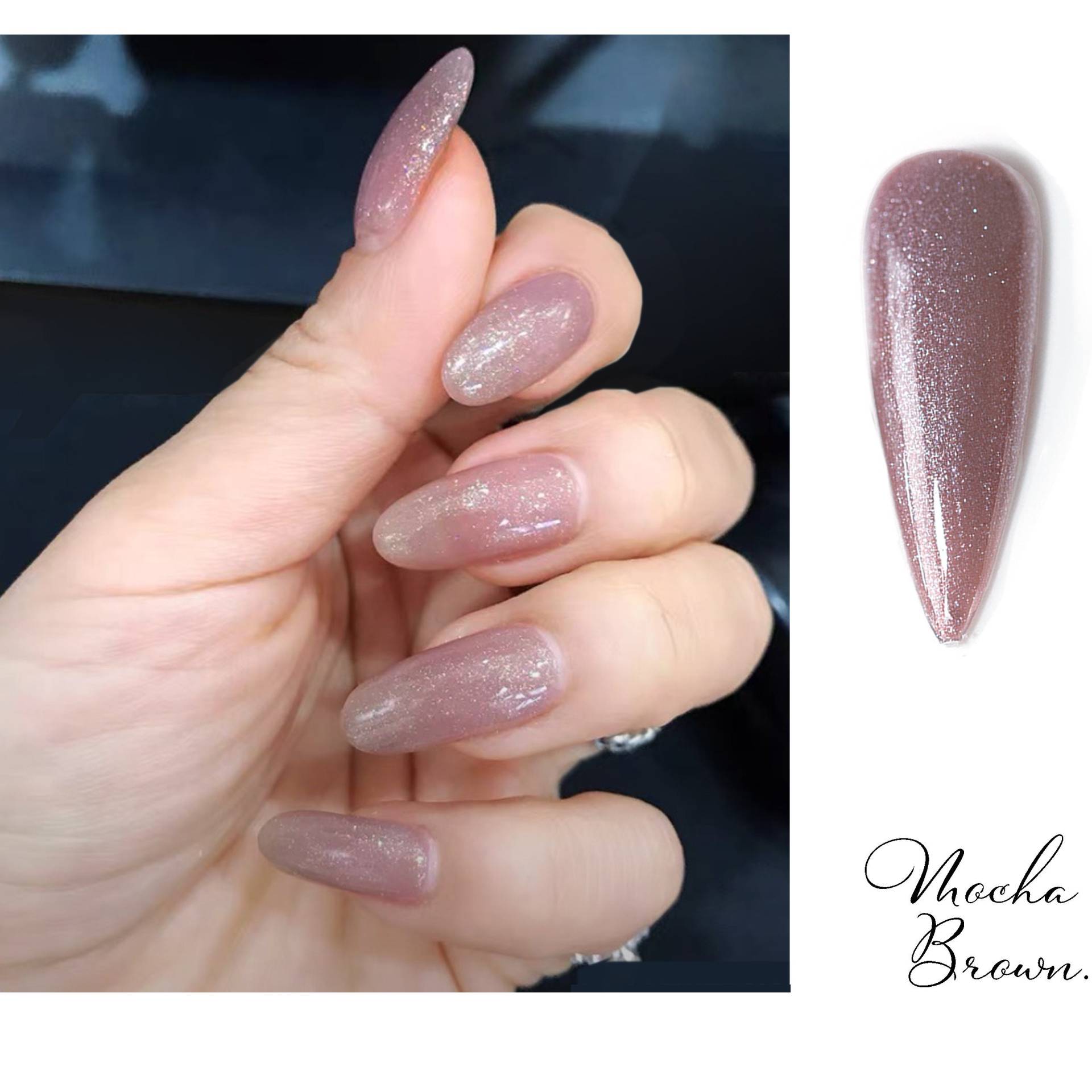 Mocca Braun Schimmerndes Gel Lack 15Ml | Soak Off Uv/Led Gel-Nagellack Weiches Mokka-Braun Mit Glänzenden Perlen-Farbtönen E1-08 Mocca Braun Schimmerndes Gel Lack 15Ml | Soak Off Uv/Led Gel-Nagellack Weiches Mokka-Braun Mit Glänzenden Perlen-Farbtönen E1-08 von NailQueenNYC