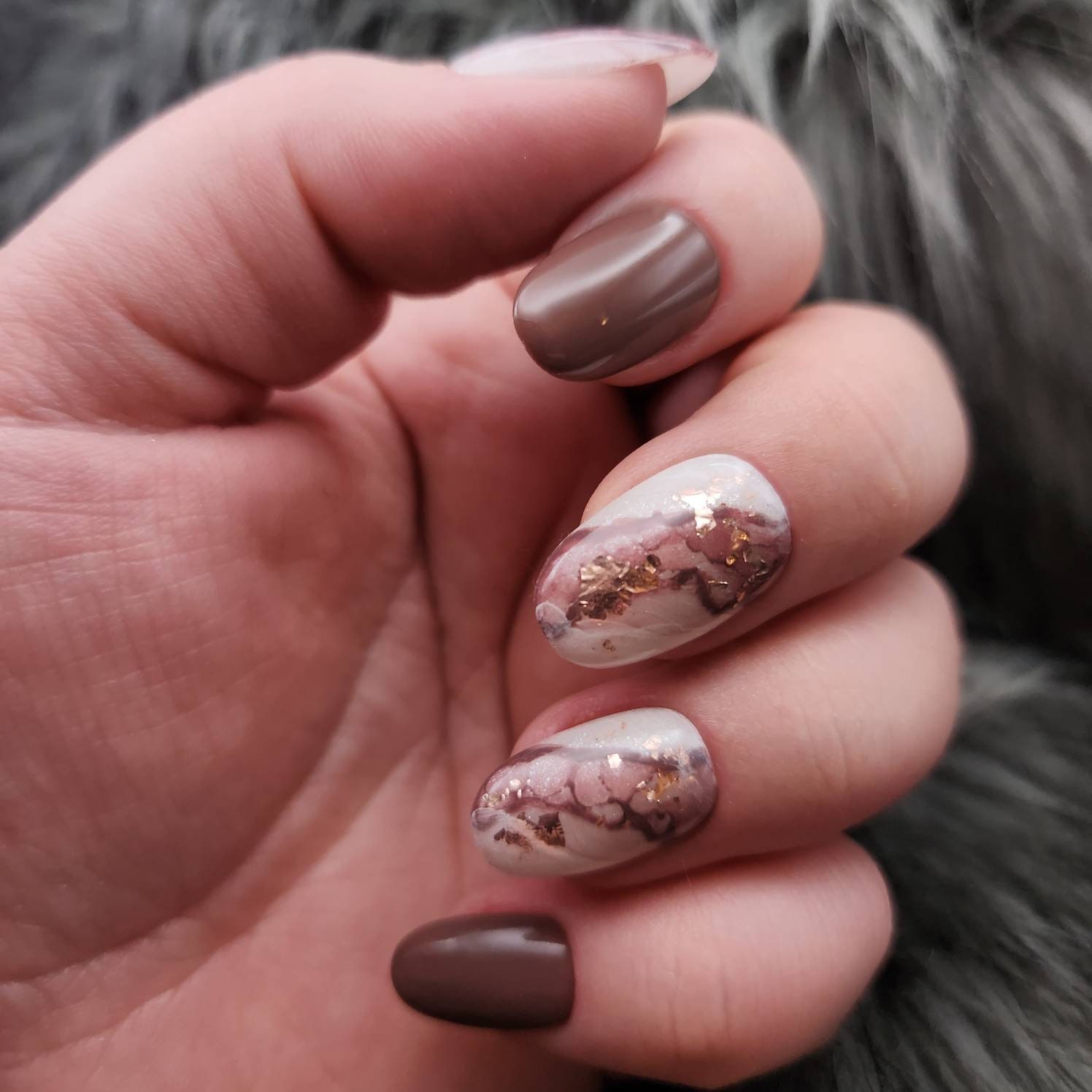 Press On Nails Gelnägel Künstliche Nägel Acrylnägel Handgemalt Coffee Marble Marmor Press On Nails Gelnägel Künstliche Nägel Acrylnägel Handgemalt Coffee Marble Marmor von NaildITbyValentina