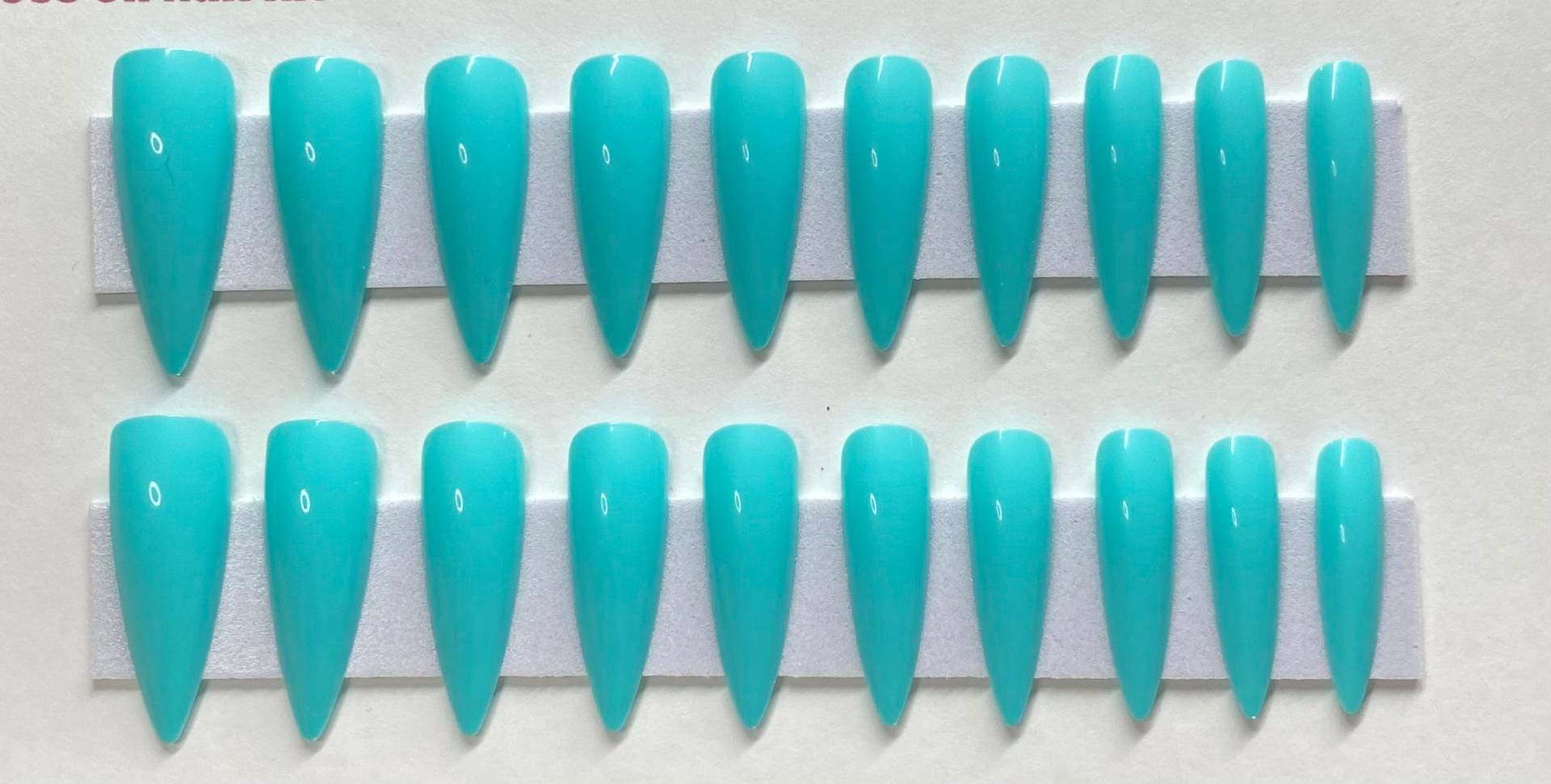 Türkis, Hellblau Xl Stiletto Press On Nagel Kit Türkis, Hellblau Xl Stiletto Press On Nagel Kit von NailditbyTara
