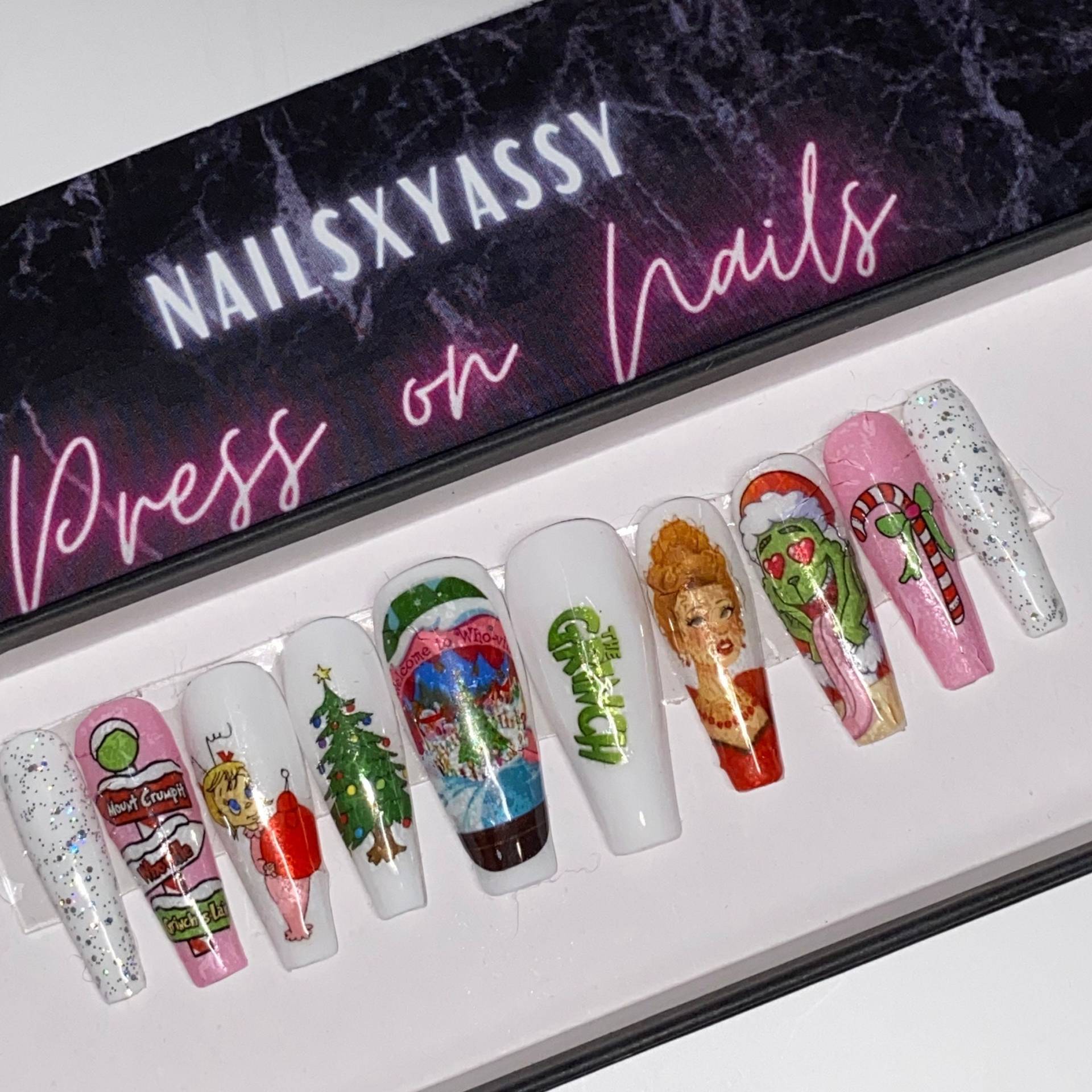 Der Grinch Weihnachts-Set Zum Aufbügeln, Festlich, Feiertage, Geschenk, Party, Lustig, Neujahr Der Grinch Weihnachts-Set Zum Aufbügeln, Festlich, Feiertage, Geschenk, Party, Lustig, Neujahr von Nailsxyassy