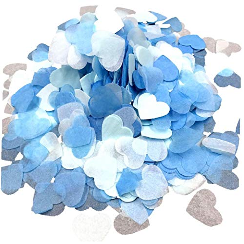NaisiCore Bunte Konfetti Biodegradable Herzform Konfetti Hochzeit Dekor Props für Heim Blau 2.5cm NaisiCore Bunte Konfetti Biodegradable Herzform Konfetti Hochzeit Dekor Props für Heim Blau 2.5cm von NaisiCore