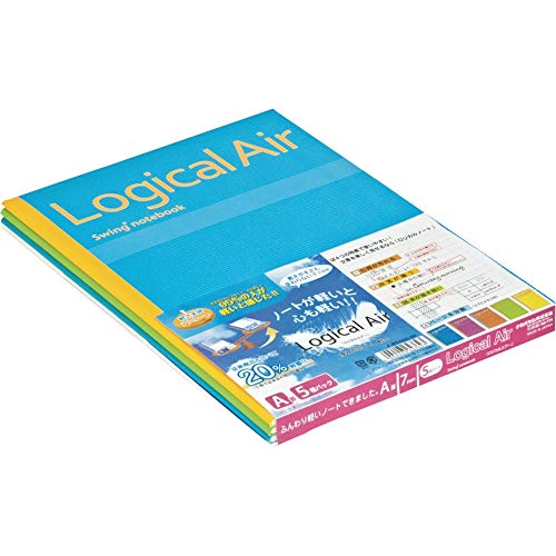 Nakabayashi Logical Air Notizbuch, 5 Stück [Good Design Award] von Nakabayashi