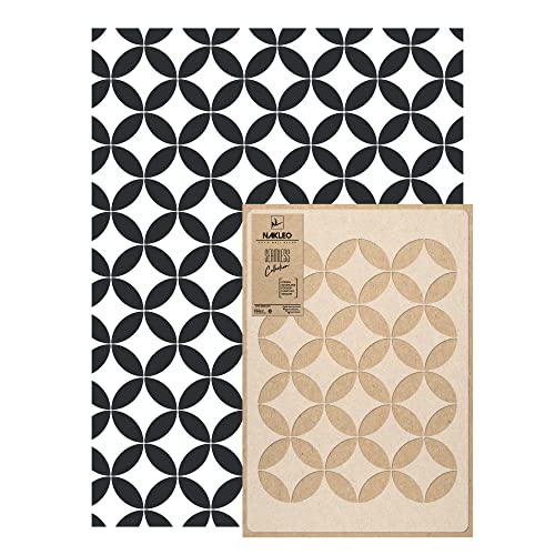NAKLEO Wandschablone Groß Muster, Malschablone 59x95cm Rabat Marokkanisch Maurisch Wiederverwendbare Kunststoff, Geometrische Tapete Wandgestaltung, DIY Craft, Holz Möbel Boden Stoff von Nakleo