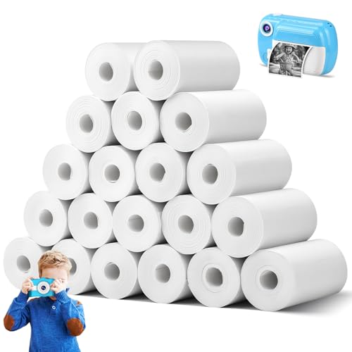 20 Rollen Thermopapier für Kinderkamera, 57mm x 30mm x 6,5m Thermodrucker Papier Weiß für Kinder Sofortbildkameras, Nachfülldruckpapier, Thermopapier für Scrapbooking, Fotos, Etiketten 20 Rollen Thermopapier für Kinderkamera, 57mm x 30mm x 6,5m Thermodrucker Papier Weiß für Kinder Sofortbildkameras, Nachfülldruckpapier, Thermopapier für Scrapbooking, Fotos, Etiketten von Nakutita