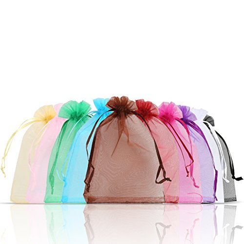 Naler 100 x Organzasäckchen Bunt Organzabeutel Säckchen Geschenkbeutel Säckli - 10 x 15 cm Naler 100 x Organzasäckchen Bunt Organzabeutel Säckchen Geschenkbeutel Säckli - 10 x 15 cm von Naler