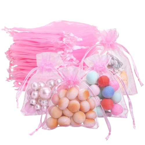 Naler 120 x Organzasäckchen Rosa Organzabeutel Organza Schmuck Säckchen Geschenktüten für Verpackung, 7 x 9 cm Naler 120 x Organzasäckchen Rosa Organzabeutel Organza Schmuck Säckchen Geschenktüten für Verpackung, 7 x 9 cm von Naler