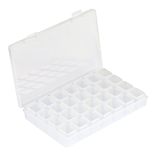 Naler 28-Fächer Plastik Sortierbox Transparent Schachtel Box Plastikschachtel für Aufbewahrung Perlen Nagelart Strassstein Nagelzubehör Tabletten Naler 28-Fächer Plastik Sortierbox Transparent Schachtel Box Plastikschachtel für Aufbewahrung Perlen Nagelart Strassstein Nagelzubehör Tabletten von Naler