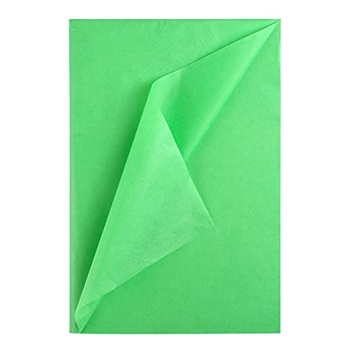 Naler 60 Blatt Seidenpapier Grün Geschenkpapier Verpackungsmaterial für Geschenkverpackung Deko Papier zum Basteln Dekoration, 35 x 50 cm von Naler