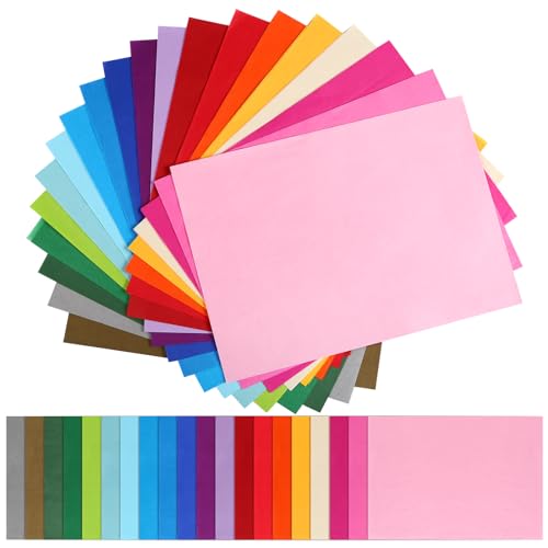 Naler Seidenpapier in 20 Farben Bunt Papier zum Basteln Dekoration (A4, 200 Blatt) von Naler