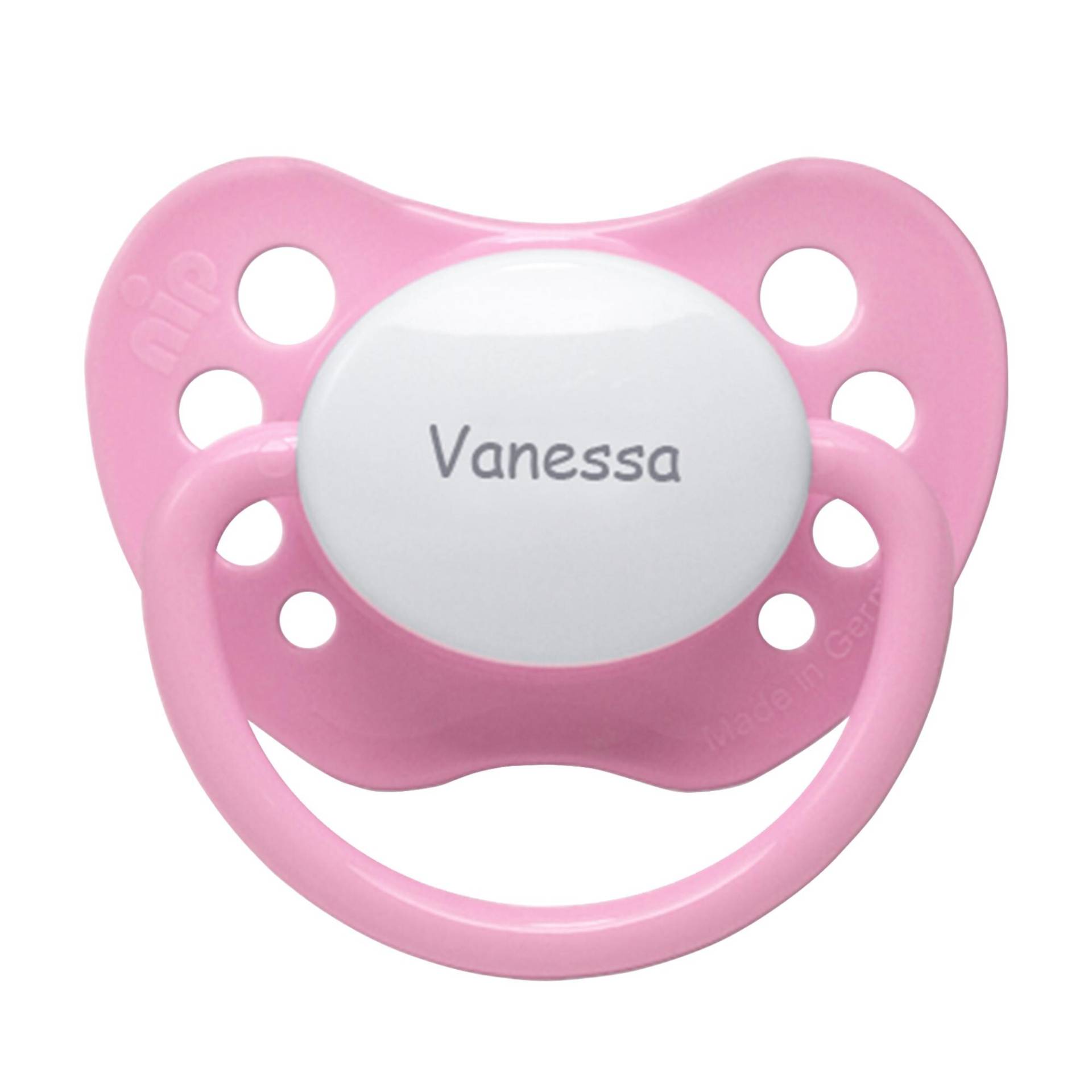 Schnuller Mit Namen Graviert - Nip Family Rosa Schnuller Mit Namen Graviert - Nip Family Rosa von Namenbar