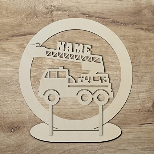 Feuerwehr Kuchen Deko Topper Tortendeko Tortenfigur Feuerwehrauto mit Namen und Gestell als Kuchendeko zum Geburtstag Holz Deko Cake Aufleger Garnitur Feuerwehr Kuchen Deko Topper Tortendeko Tortenfigur Feuerwehrauto mit Namen und Gestell als Kuchendeko zum Geburtstag Holz Deko Cake Aufleger Garnitur von Namofactur