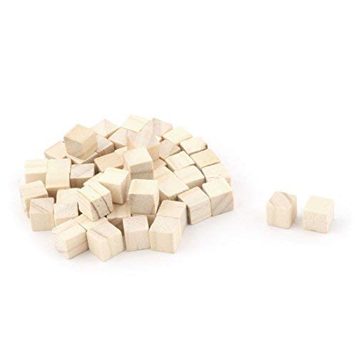 Namvo 250 Stück hölzerne Würfel - 10mm - Blank dekorative hölzerne Handwerk Material Würfel natürliche dekorative, hölzerne Blöcke für Puzzle machen, Kunsthandwerk, Malerei und DIY Crafts Dekoration von Namvo