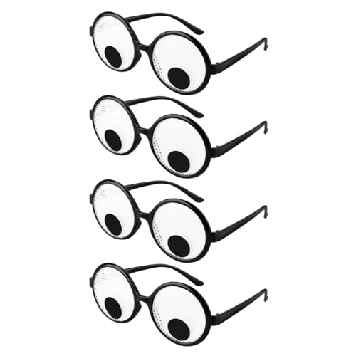 Namvo 4 STK. Lustige Brille Wackelaugen-Brille Schüttelaugen-Partybrille Kulleraugen-Brille für Foto-Requisiten Party Cosplay usw. Namvo 4 STK. Lustige Brille Wackelaugen-Brille Schüttelaugen-Partybrille Kulleraugen-Brille für Foto-Requisiten Party Cosplay usw. von Namvo