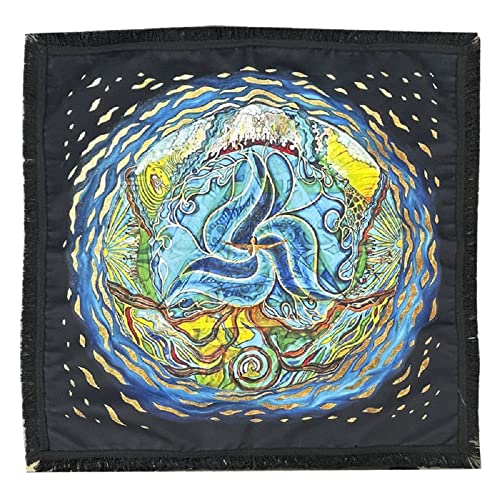 Namvo Altartuch, Sterne und Ozean Tarot Tischdecke Dreifache Astrologie Altarteppich Hexerei Altar Astrologie Tischdecke für Tischdeckendekoration von Namvo