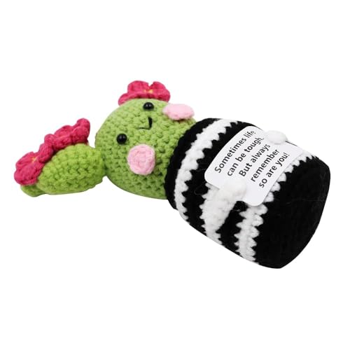 Namvo-Kaktuspuppe, grüne Plüschpflanzen, gehäkelte Kakteen, lustige emotionale Kartoffel-Halte-Unterstützungskarte, kleine Kaktus-Dekorationen für Mexikos Cinco de Mayo-Party, Geburtstagsgeschenk Namvo-Kaktuspuppe, grüne Plüschpflanzen, gehäkelte Kakteen, lustige emotionale Kartoffel-Halte-Unterstützungskarte, kleine Kaktus-Dekorationen für Mexikos Cinco de Mayo-Party, Geburtstagsgeschenk von Namvo