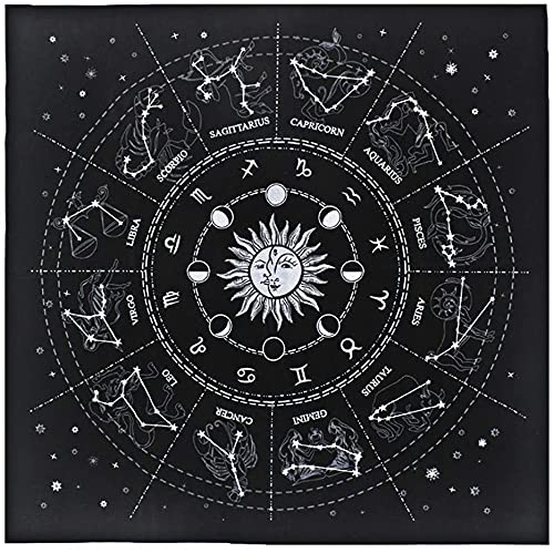 Namvo Macabolo Tarot Tischdecke Weiche Flanell Brettspiel Tischdecke Astrologie Tarot Samt Wahrsagung Karte Tischdecke für Tarot Enthusiasten Täglich Haushalte 50x50cm von Namvo