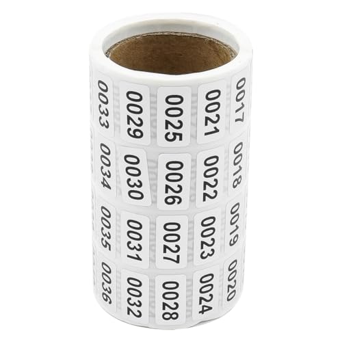Namvo Nummernetikettenaufkleber, wasserdicht, Lagernummernaufkleber 0001 bis 2000, fortlaufender Nummernetikettenaufkleber zur Klassifizierung der Lagerbest?nde Namvo Nummernetikettenaufkleber, wasserdicht, Lagernummernaufkleber 0001 bis 2000, fortlaufender Nummernetikettenaufkleber zur Klassifizierung der Lagerbest?nde von Namvo
