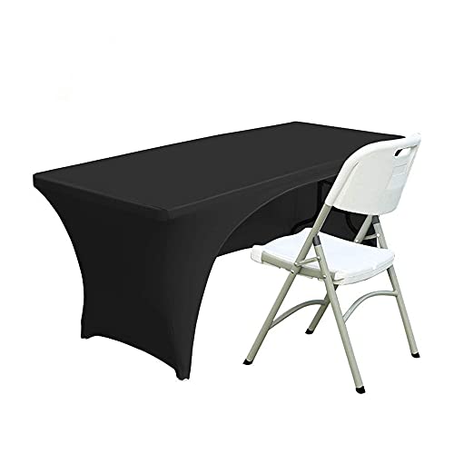 Namvo Stretch-Tischdecke, 1,8 m, mit offener Rückseite für rechteckige Tische, rechteckige Spandex-Tischdecke, vierfach eng anliegend, elastische Stretchhusse Namvo Stretch-Tischdecke, 1,8 m, mit offener Rückseite für rechteckige Tische, rechteckige Spandex-Tischdecke, vierfach eng anliegend, elastische Stretchhusse von Namvo