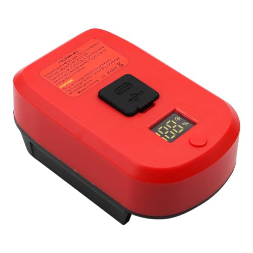 Namvo für Milwaukee M18 18 V Akku-Ladegerät-Adapter, USB-Stromquellen-Adapter für Milwaukee mit USB und Typ C und LCD-Display Namvo für Milwaukee M18 18 V Akku-Ladegerät-Adapter, USB-Stromquellen-Adapter für Milwaukee mit USB und Typ C und LCD-Display von Namvo