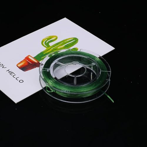 Namzi 0,8 mm flaches dehnbares Kristallschnur, Schnur für Schmuck-Armbänder und Perlenstickerei, 9,1 m, Grün Namzi 0,8 mm flaches dehnbares Kristallschnur, Schnur für Schmuck-Armbänder und Perlenstickerei, 9,1 m, Grün von Namzi