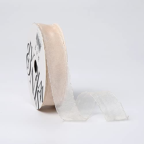 Namzi 1 Rolle Beige Band Chiffon für Handwerk Geschenk Dekor DIY Projekte Schleifen Band für den täglichen festlichen Gebrauch Namzi 1 Rolle Beige Band Chiffon für Handwerk Geschenk Dekor DIY Projekte Schleifen Band für den täglichen festlichen Gebrauch von Namzi
