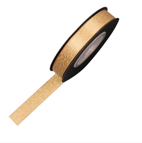Namzi 1 Rolle Goldband mit Metallic-Gewebe, Geschenkband zum Basteln, dekorativer Satin-Besatz für Geschenkverpackungen, DIY, 1 x 500 cm Namzi 1 Rolle Goldband mit Metallic-Gewebe, Geschenkband zum Basteln, dekorativer Satin-Besatz für Geschenkverpackungen, DIY, 1 x 500 cm von Namzi