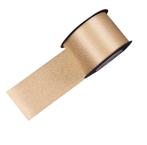 Namzi 1 Rolle Goldband mit Metallic-Gewebe, Geschenkband zum Basteln, dekorativer Satinbesatz, für Geschenkverpackungen, DIY, 3,8 x 500,1 cm Namzi 1 Rolle Goldband mit Metallic-Gewebe, Geschenkband zum Basteln, dekorativer Satinbesatz, für Geschenkverpackungen, DIY, 3,8 x 500,1 cm von Namzi