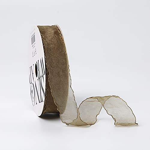 Namzi 1 Rolle gesalzenes pflanzliches grünes Band, Chiffon zum Basteln, Geschenkdekoration, DIY-Projekte, Schleifen, Band für den täglichen festlichen Gebrauch von Namzi