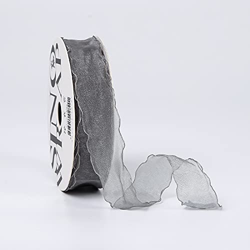 Namzi 1 Rolle graues Band, Chiffon für Bastelarbeiten, Geschenkdekoration, DIY-Projekte, Schleifen, Band für den täglichen festlichen Gebrauch Namzi 1 Rolle graues Band, Chiffon für Bastelarbeiten, Geschenkdekoration, DIY-Projekte, Schleifen, Band für den täglichen festlichen Gebrauch von Namzi