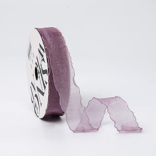 Namzi 1 Rolle lila Band, Chiffon zum Basteln, Geschenkdekoration, DIY-Projekte, Schleifen, Band für den täglichen festlichen Gebrauch von Namzi