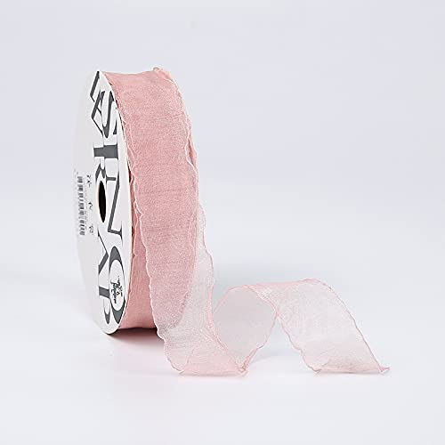 Namzi 1 Rolle rosa Band, Chiffon zum Basteln, Geschenkdekoration, DIY-Projekte, Schleifen, Band für den täglichen festlichen Gebrauch von Namzi
