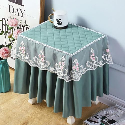 Namzi 1 Stück Nachttischabdeckung, rutschfest, staubdicht, für Schlafzimmer, Nachttisch, europäischer Stil, Stoffkante, Staubschutz, Stoff, 55 x 40 x 40 cm (Stil 10) von Namzi