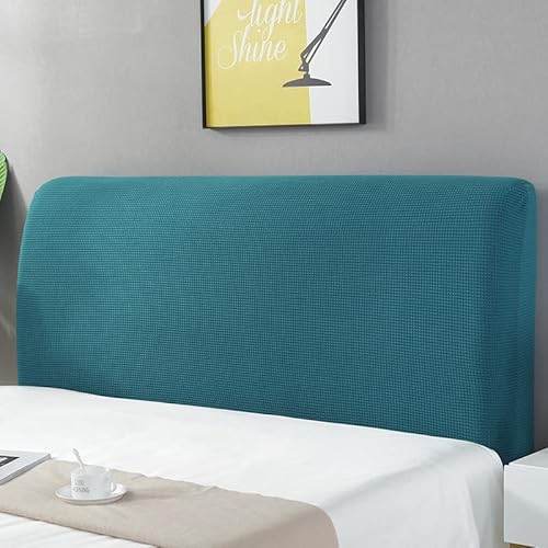 Namzi 1 x elastischer Plüschstoff, vollständiges Paket, Kopfteil, Staubschutz, Kopfteil-Schutzhülle, 2 m lang (Dunkelgrün) von Namzi