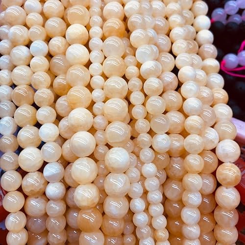 Namzi 16 mm gelbe Natursteinperlen, lose Perlen, halbfertige Perlen, rundes Armband, Halskette, Zubehör von Namzi