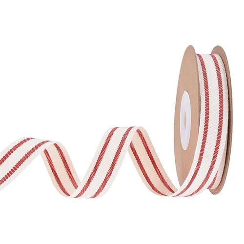 Namzi 2 Rollen 9,1 m Weihnachtsband, Stoffband für Geschenkverpackungen, Weihnachtsbaumdekoration, Heim- und Weihnachtsdekorationen für drinnen und draußen, Stil C Namzi 2 Rollen 9,1 m Weihnachtsband, Stoffband für Geschenkverpackungen, Weihnachtsbaumdekoration, Heim- und Weihnachtsdekorationen für drinnen und draußen, Stil C von Namzi