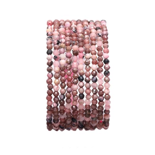 Namzi 2 Stück 2–2,5 mm gemischte Farben, Natursteinperlen, handgefertigt, DIY-Armband, Halskette, Zubehör, Material, lose Perlendekoration von Namzi