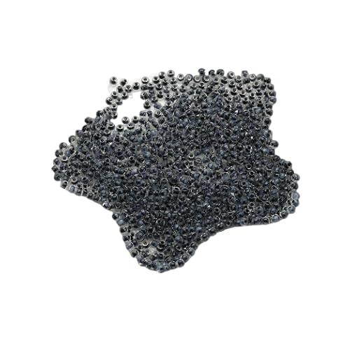 Namzi 2 Stück 4 mm handgefertigte DIY Schnurperlen schwarzer Glasfarbkern Reisperlenmaterial lose Perlen Armband Ohrringe Zubehör von Namzi