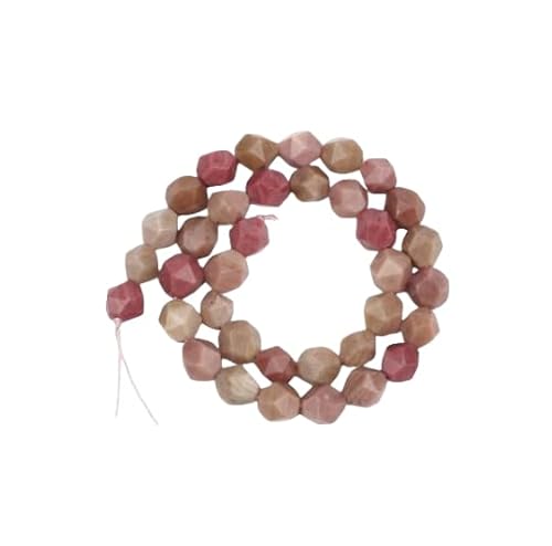 Namzi 2 Stück Diamantschliff-Naturstein, tiefrosa, Streuperlen, runde Perlen, DIY, kreatives handgefertigtes Armband, Perlenzubehör, 10 mm Namzi 2 Stück Diamantschliff-Naturstein, tiefrosa, Streuperlen, runde Perlen, DIY, kreatives handgefertigtes Armband, Perlenzubehör, 10 mm von Namzi