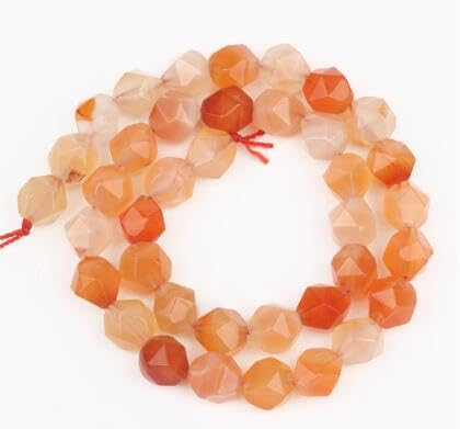 Namzi 2 Stück Diamantschliff Orange Naturstein Streuperlen Runde Perlen DIY Kreative Handgemachte Armband Perlen Zubehör 8 mm Namzi 2 Stück Diamantschliff Orange Naturstein Streuperlen Runde Perlen DIY Kreative Handgemachte Armband Perlen Zubehör 8 mm von Namzi