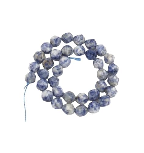 Namzi 2 Stück Diamantschliff blaue Punkte Naturstein Streuperlen Runde Perlen DIY Kreative Handgemachte Armband Perlenzubehör 10 mm Namzi 2 Stück Diamantschliff blaue Punkte Naturstein Streuperlen Runde Perlen DIY Kreative Handgemachte Armband Perlenzubehör 10 mm von Namzi