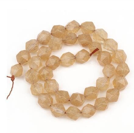 Namzi 2 Stück gelbe Diamantschliff-Naturstein-Streuperlen, runde Perlen, DIY, kreatives handgefertigtes Armband, Perlenzubehör, 6 mm Namzi 2 Stück gelbe Diamantschliff-Naturstein-Streuperlen, runde Perlen, DIY, kreatives handgefertigtes Armband, Perlenzubehör, 6 mm von Namzi