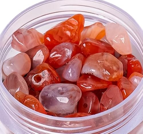 Namzi 2 Stück rote Naturstein perforierte Schotter Dosen lose Perlen Halbfertiger Schotter Armband Halskette Zubehör Namzi 2 Stück rote Naturstein perforierte Schotter Dosen lose Perlen Halbfertiger Schotter Armband Halskette Zubehör von Namzi