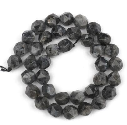 Namzi 2 Stück schwarze Diamantschliff-Naturstein-Streuperlen, runde Perlen, DIY, kreatives handgefertigtes Armband, Perlenzubehör, 8 mm Namzi 2 Stück schwarze Diamantschliff-Naturstein-Streuperlen, runde Perlen, DIY, kreatives handgefertigtes Armband, Perlenzubehör, 8 mm von Namzi