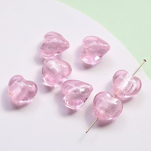 Namzi 20 Stück rosa süße Glasperlen Glasherzen perforierte Streuperlen Perlenmaterialien DIY handgemachte Accessoires Ohrringe Armbänder Zubehör Namzi 20 Stück rosa süße Glasperlen Glasherzen perforierte Streuperlen Perlenmaterialien DIY handgemachte Accessoires Ohrringe Armbänder Zubehör von Namzi