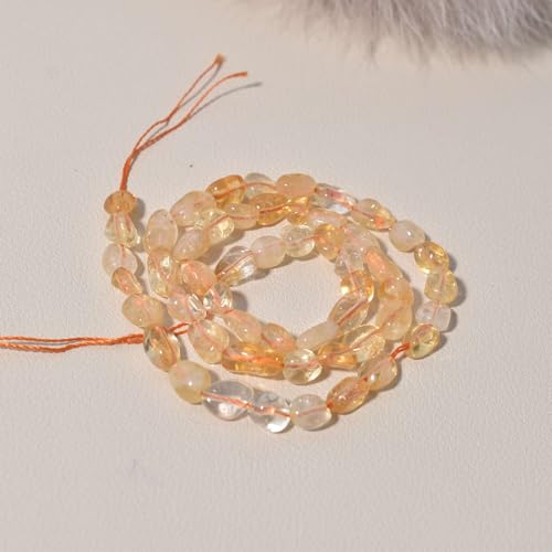 Namzi 5 Stück 6 x 9 mm gelbe, unregelmäßig geformte Natursteine, halbfertig, DIY-Schmuck-Zubehör Namzi 5 Stück 6 x 9 mm gelbe, unregelmäßig geformte Natursteine, halbfertig, DIY-Schmuck-Zubehör von Namzi