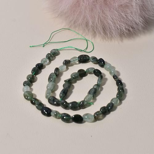 Namzi 5 Stück 6 x 9 mm unregelmäßig geformter natürlicher Schotter, Kristall, grüne Textur, Naturstein, halbfertig, DIY-Schmuck-Zubehör Namzi 5 Stück 6 x 9 mm unregelmäßig geformter natürlicher Schotter, Kristall, grüne Textur, Naturstein, halbfertig, DIY-Schmuck-Zubehör von Namzi