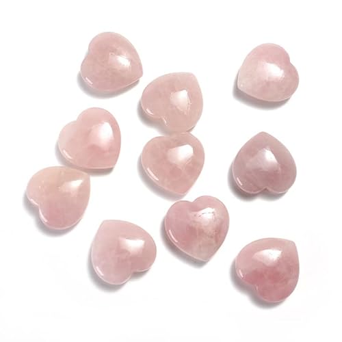 Namzi 50 Stück Rosa Pfirsichherz Deko Ohne Löcher Natürlicher Kristallstein mit 20mm Herzform Naturstein für Jungen und Deko Accessoires Namzi 50 Stück Rosa Pfirsichherz Deko Ohne Löcher Natürlicher Kristallstein mit 20mm Herzform Naturstein für Jungen und Deko Accessoires von Namzi