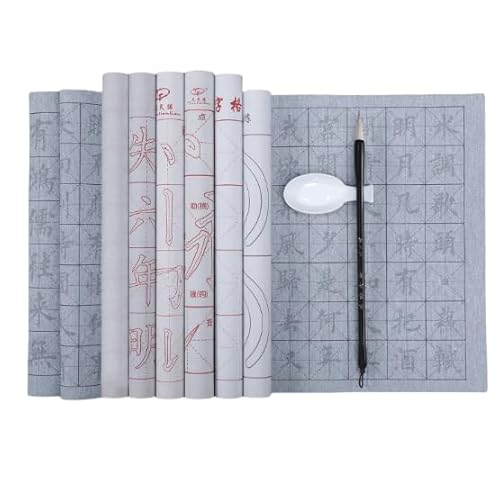 Namzi 8-teiliges Set, umweltfreundlich, wiederverwendbar, keine Tinte, chinesische Kalligraphie, Wasserschreiben, magisches Papier-Set für Anfänger, D Namzi 8-teiliges Set, umweltfreundlich, wiederverwendbar, keine Tinte, chinesische Kalligraphie, Wasserschreiben, magisches Papier-Set für Anfänger, D von Namzi