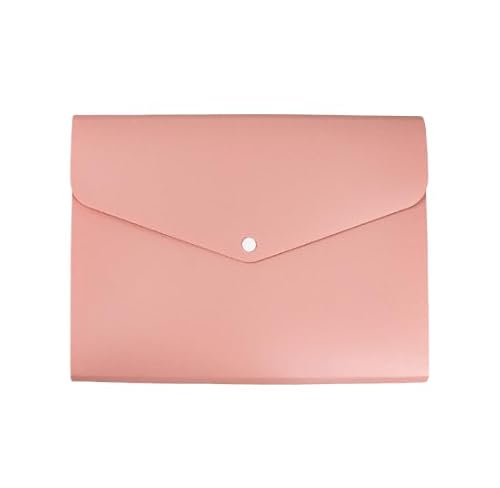 Namzi A4 Aktenordner Organ File Bag, 6 mehrschichtige horizontale tragbare Akkordeon-Ordner, Sortierdateitasche, wiederverwendbare Kunststoff-Dateitasche, für Büro, Geschäft (Rosa) von Namzi